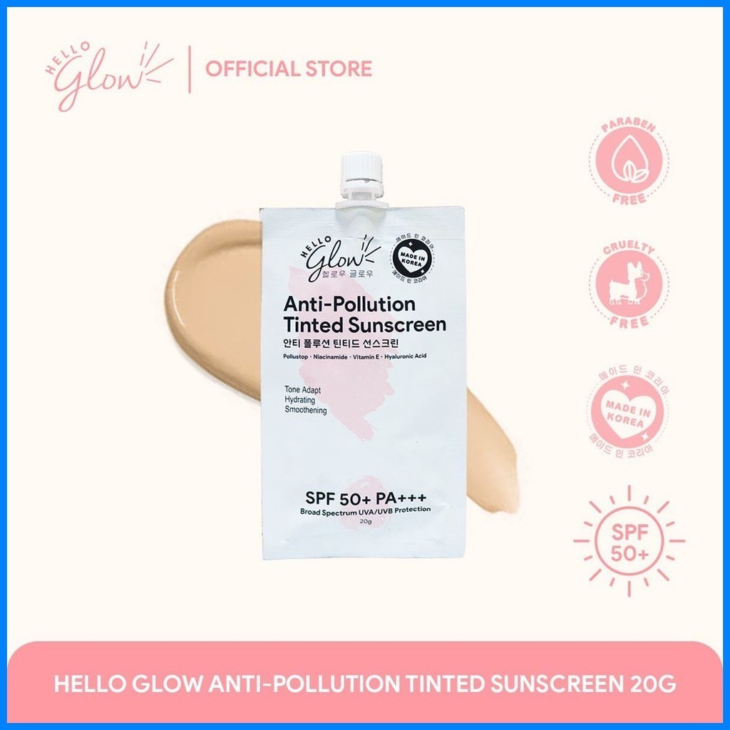 Ever Bilena | Hello Glow Anti-Pollution Tinted Sunscreen SPF50+ PA ...