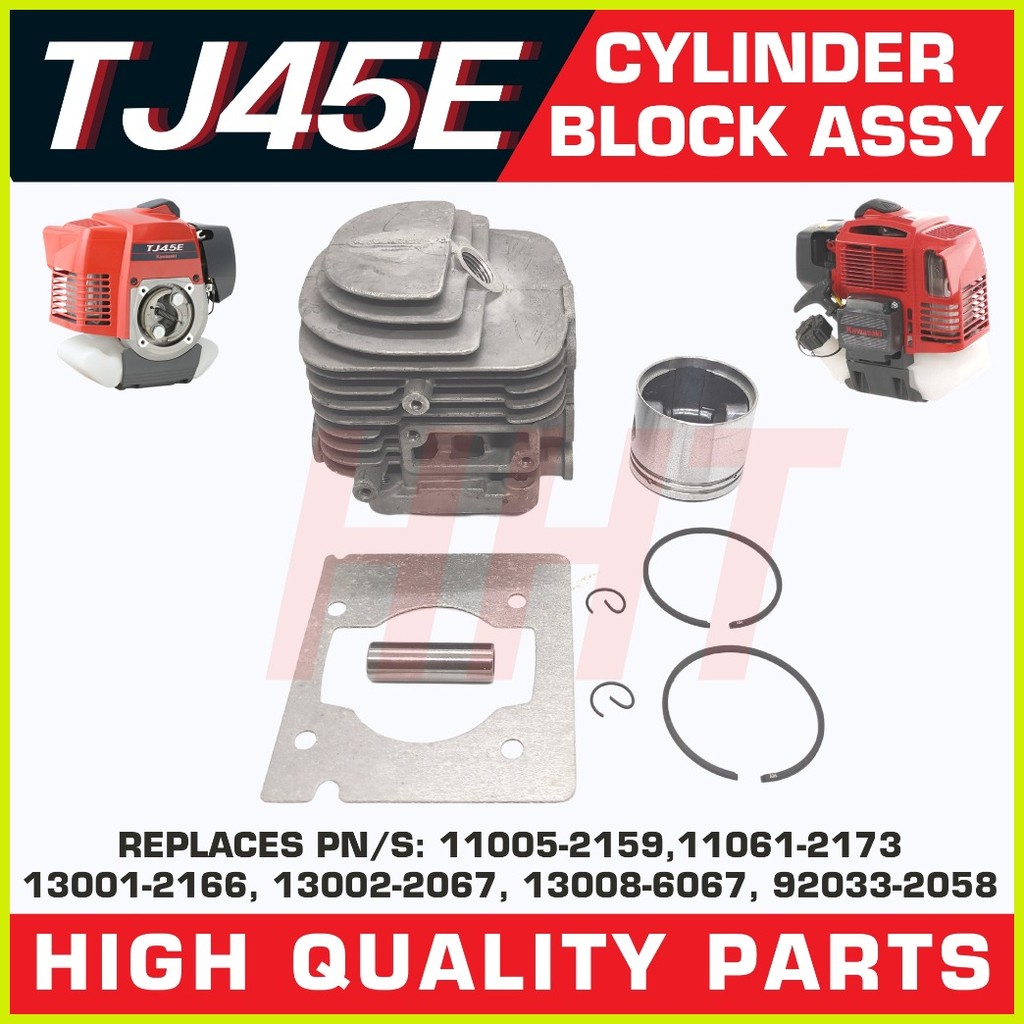 ۞ ⊙ Kawasaki TJ45 TJ45E Cylinder Block Assembly 2 Stroke Grass Cutter ...
