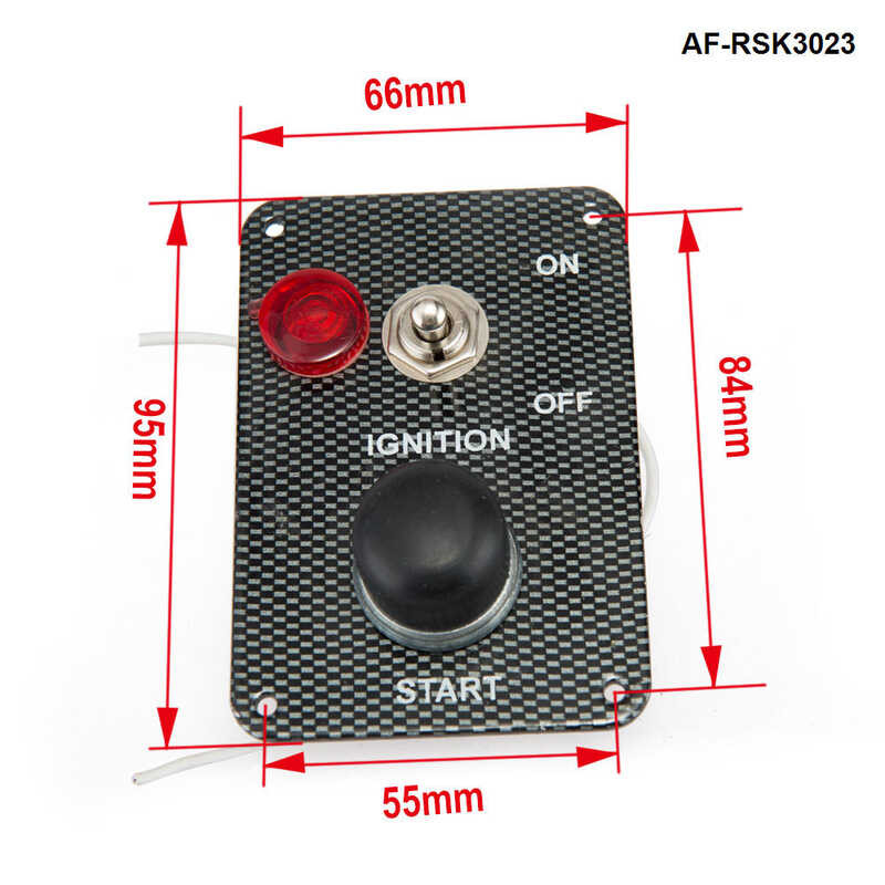 Racing Car Engine Start Button With 1 Toggle Ignition Switch Panel ...