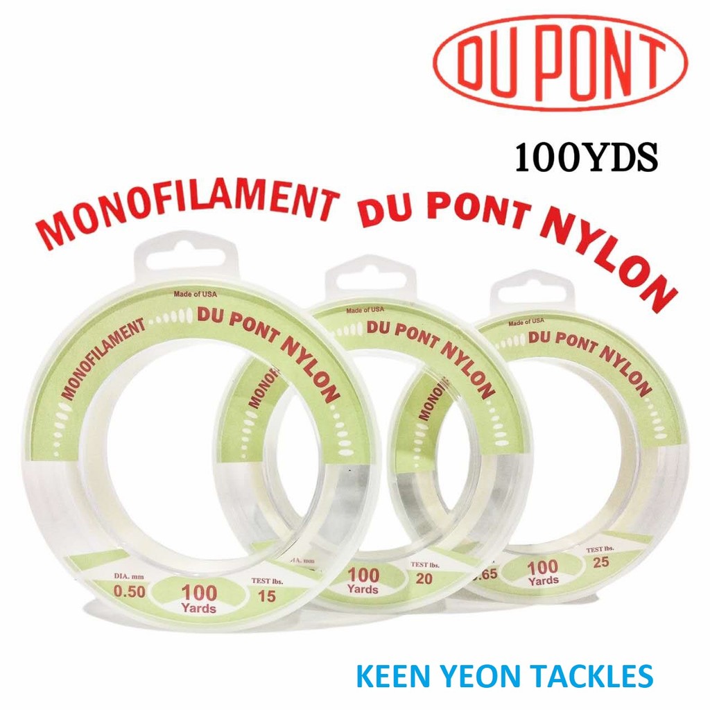DU PONT NYLON MONOFILAMENT FISHING LINE 100YDS | Shopee Philippines