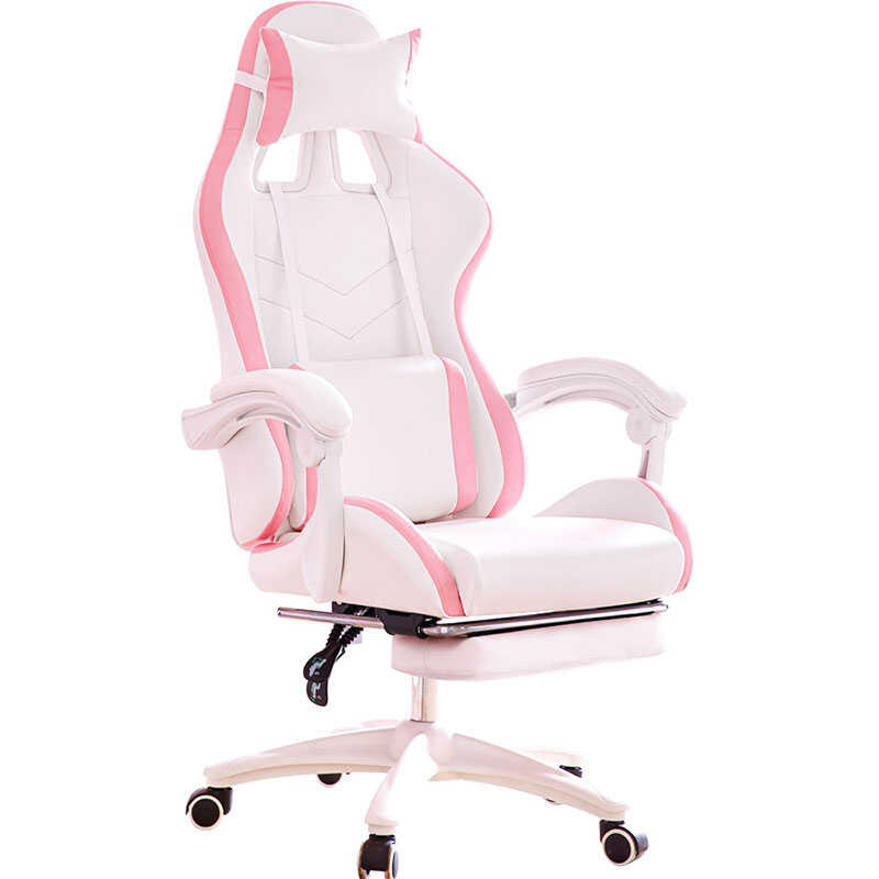 Chair BestSelg Gaming High Value Pink Cute Girl Comfortable Recing