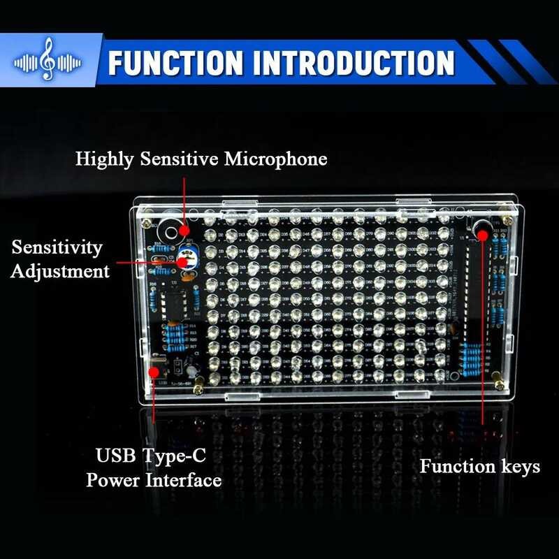 656 DIY Sound Control LED Music Kits Audio Frequency Display PCB ...
