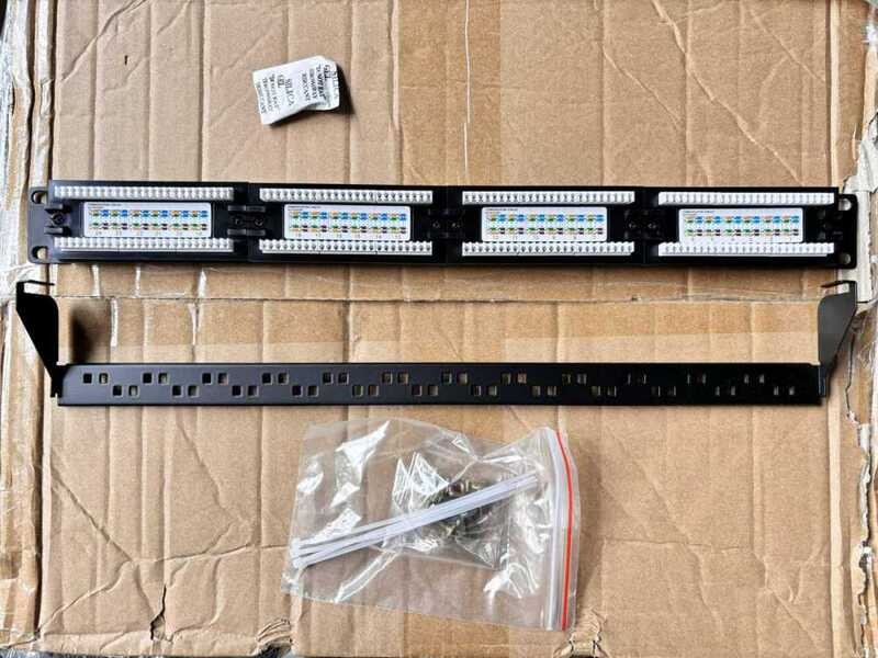 24 Ports Patch Panel Cat6 UTP All-Metal Rack Mount Suitable For Cat 6 ...