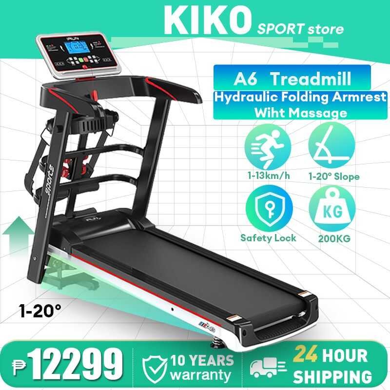 A6 Treadmill Foldable Heavy Duty Multi Functional Treadmill Adjustable 