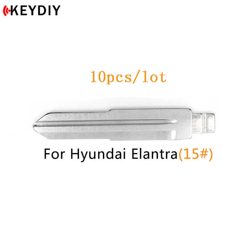 KEYDIY 10Pcs/Lot 15# Metal Blank Uncut Flip Kd/Vvdi/Jmd Remote Hyn6 Key ...
