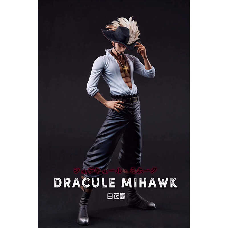 Mihawk One Piece White Clothes Hawkeye Figure One Piece Anime Model ...