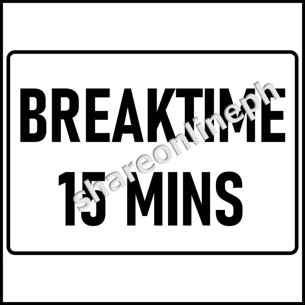 Laminated Signages Lunch Break Signage Sign Boards Breaktime | Shopee ...
