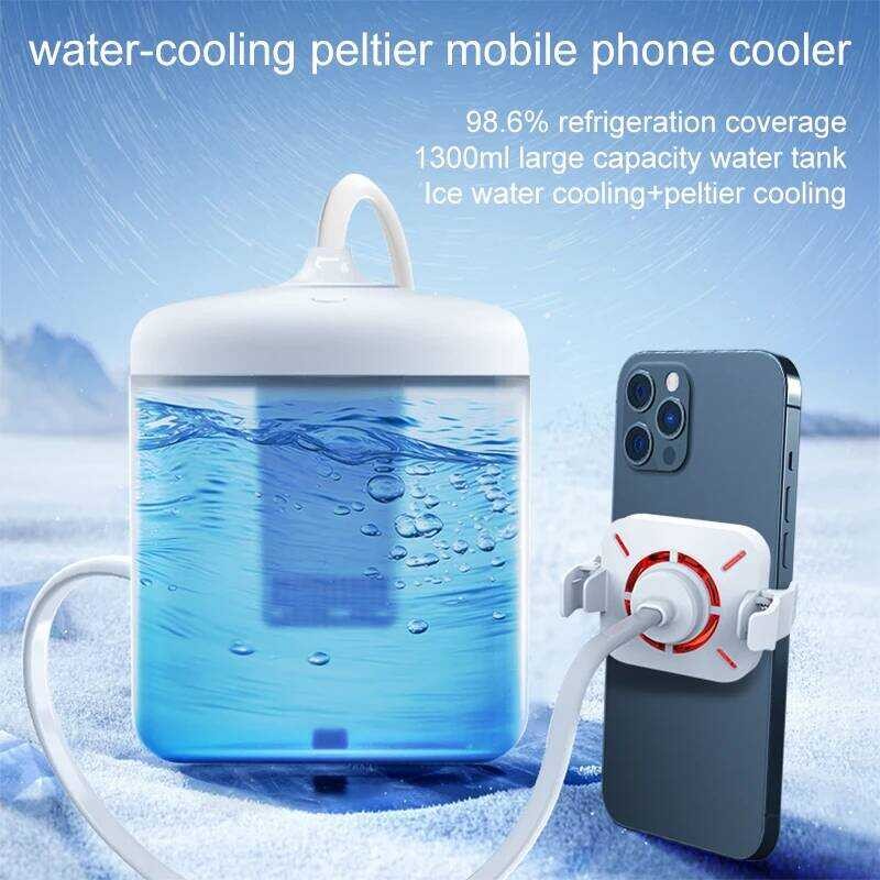 2 NEW Water-Cooled Radiator Mobile Phone Cooler Silent Magnetic Suction ...