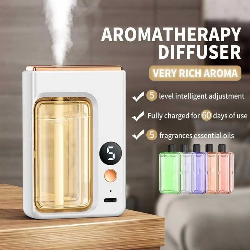 1 Ms/Rechargeable Fragrance Hine Digital Display Automatic Air Aroma ...