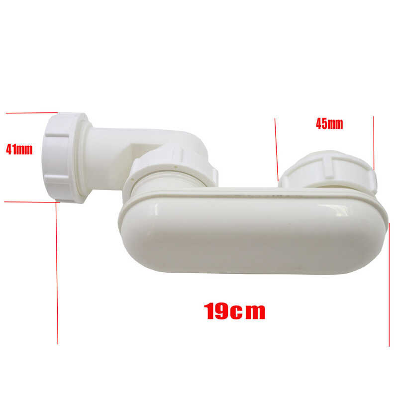 Bagong Bathtub At Shower Room Trap,Pure White Deodorant Drainage Elbow