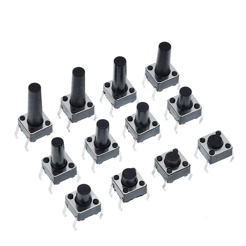 10PCS 6X6X4.3/5/6/7/8/9/10/11/12/13/14/15/22MM Tact Switch Push Button ...