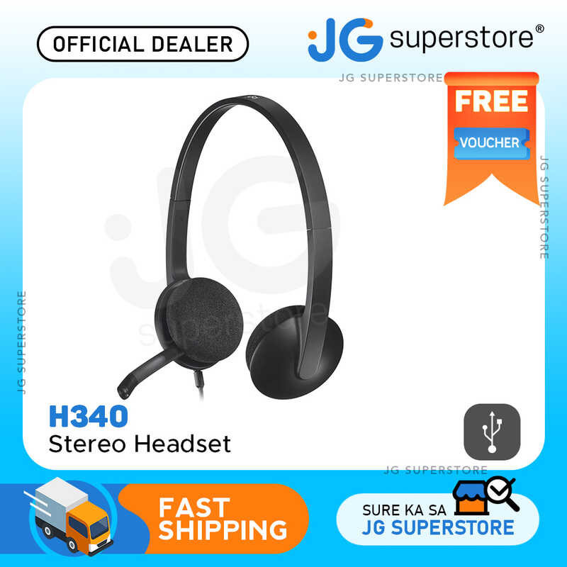 Stereo Logitech H340 USB Headset Para Sa PC Windows At [Unk] JG ...