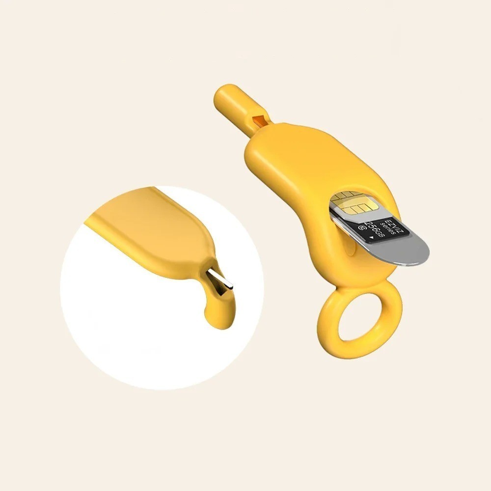 Soft Silicone 2 in 1 Anti-Lost SIM Card Eject Pin Needle Universal ...