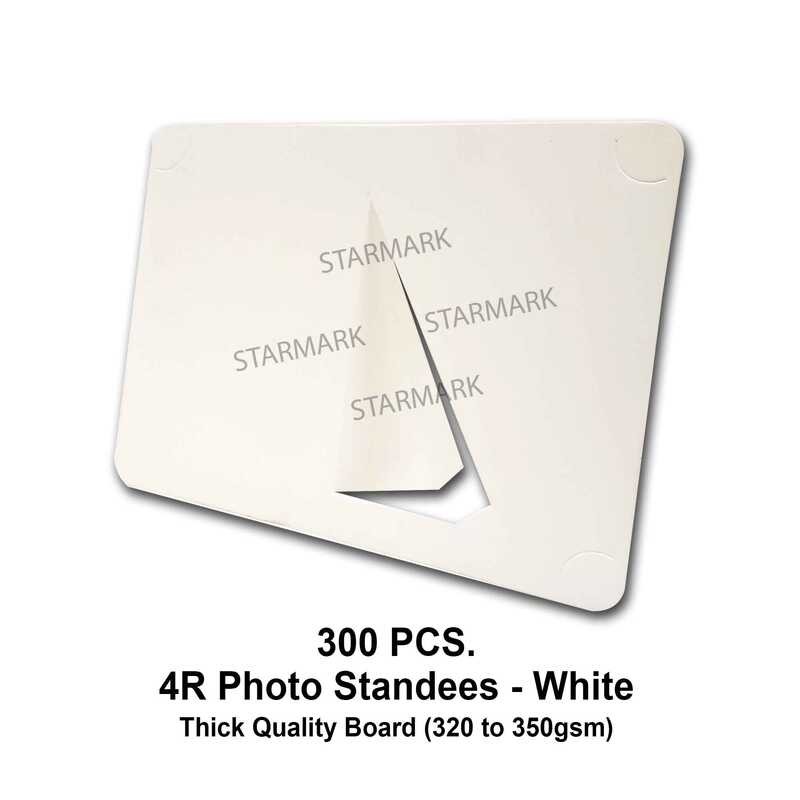 300Pcs 4R Photo Standee Frame Standees For Photobooth WHITE - Thick ...