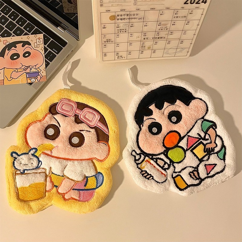 Crayon Shin Chan Hand Towels Cute Butter Bear Washrag Bathroom Hanging ...