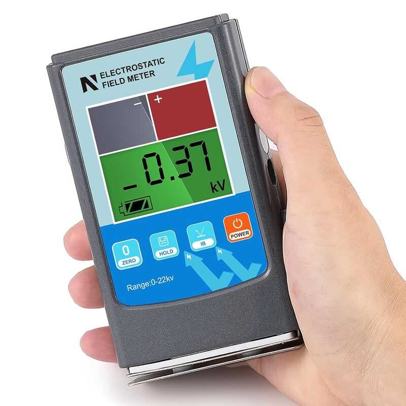 0-22KV Electrostatic NEWTRY Tester 0-200V Static Field Meter for Fiber ...