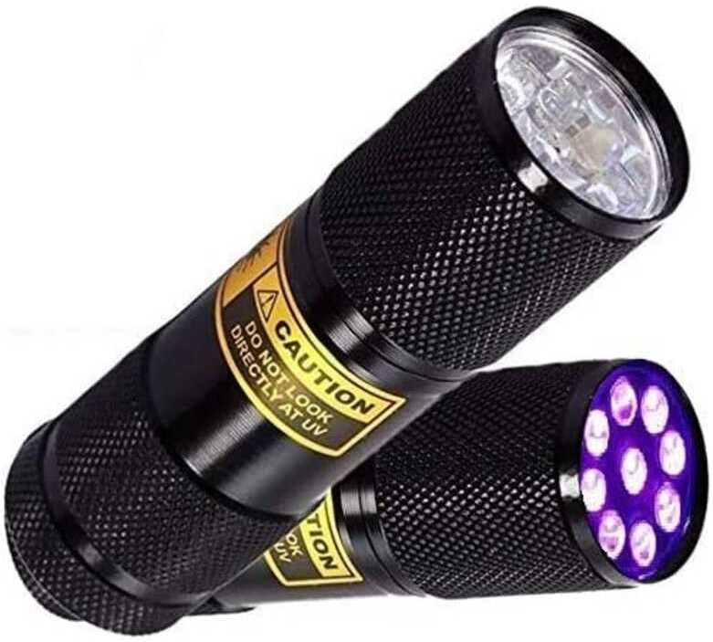 Bright Eyes 2Pack Best Black Light Top UV Pet Urine Stain Detector
