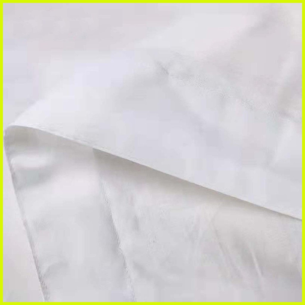 ☪ 4in1 Hotel Quality (single) white striped Bed Sheet Thick Shopee