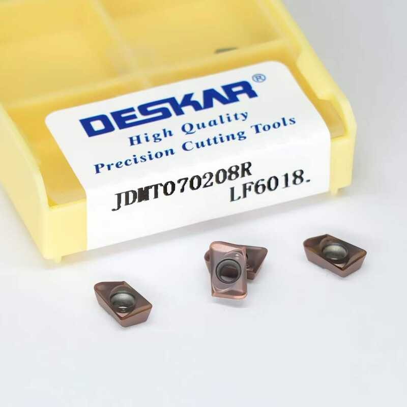 10PCS 37 DESKAR JDMT070204R JDMT070208R LF6018 CNC Milk Carbide Inserts ...