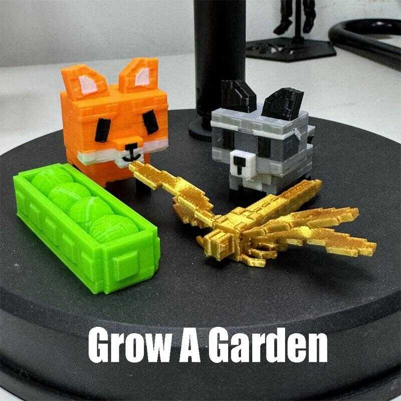 Raccoon Grow A Garden Toys Dragon Fly Disco Bee Fox 3D Printing Model ...