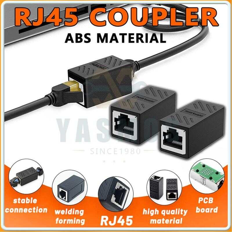Rj45 Female Connector Ethernet Coupler In-Line Coupler For Cat7 Cat6 ...