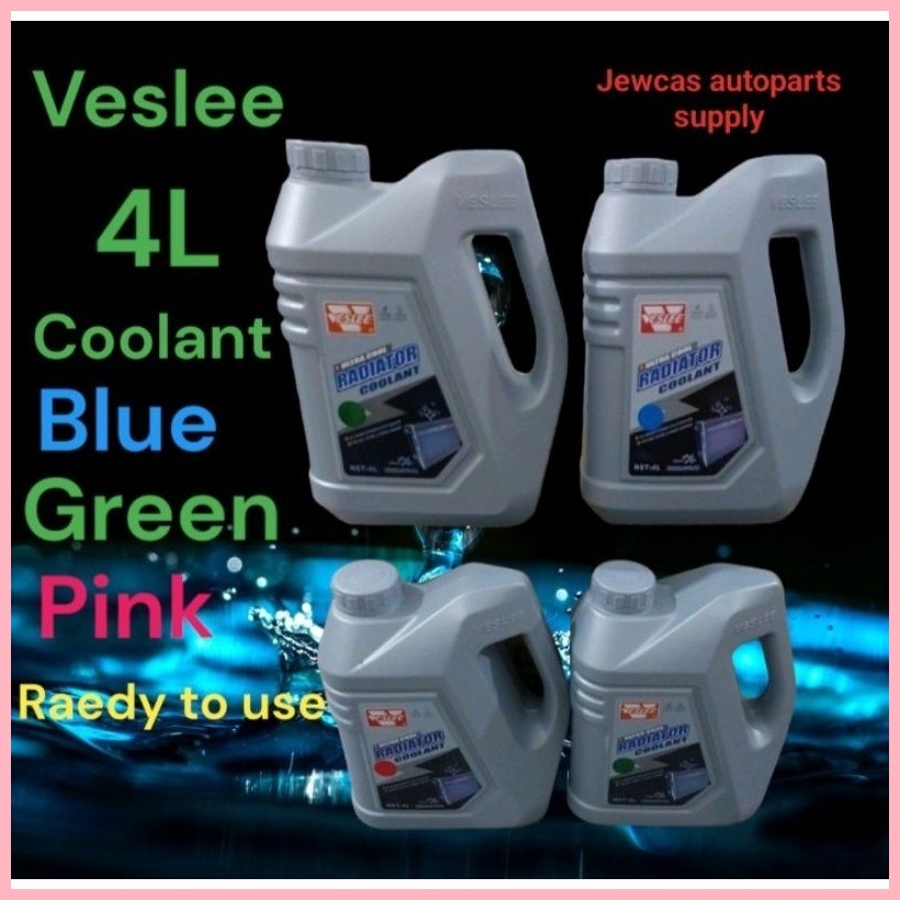 Veslee Radiator Coolant 4L Green/Pink/Blue for CNG,Petrol & Diesel ...