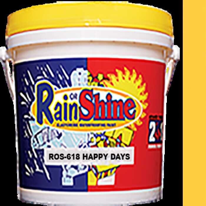 Rain or Shine Elastomeric House Latex Waterproofing Paint Happy Days