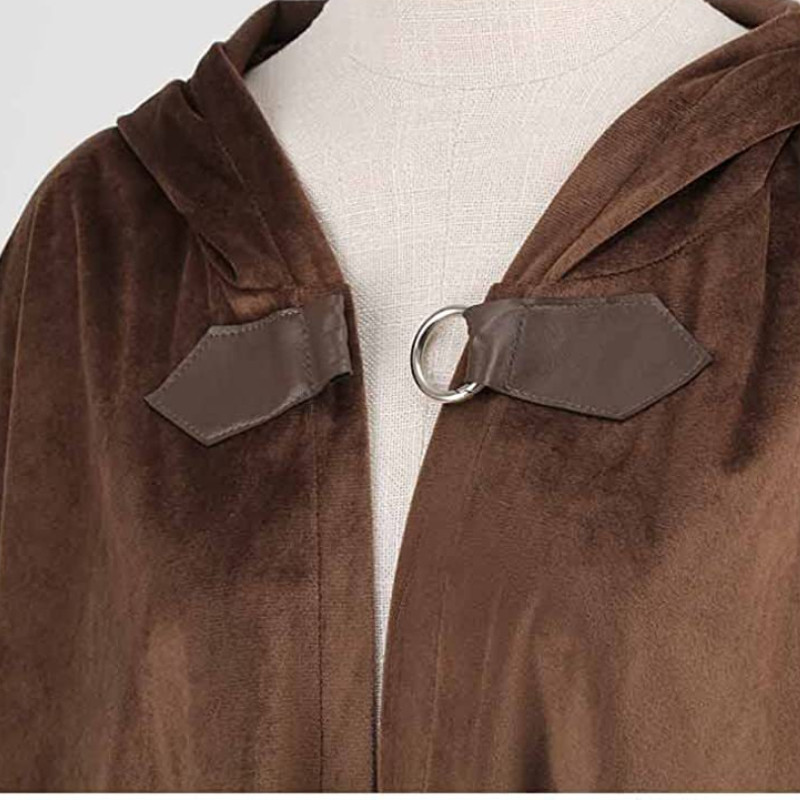 Thick Women Deer Suede Single Button Cloak Designer Female Vintage ...