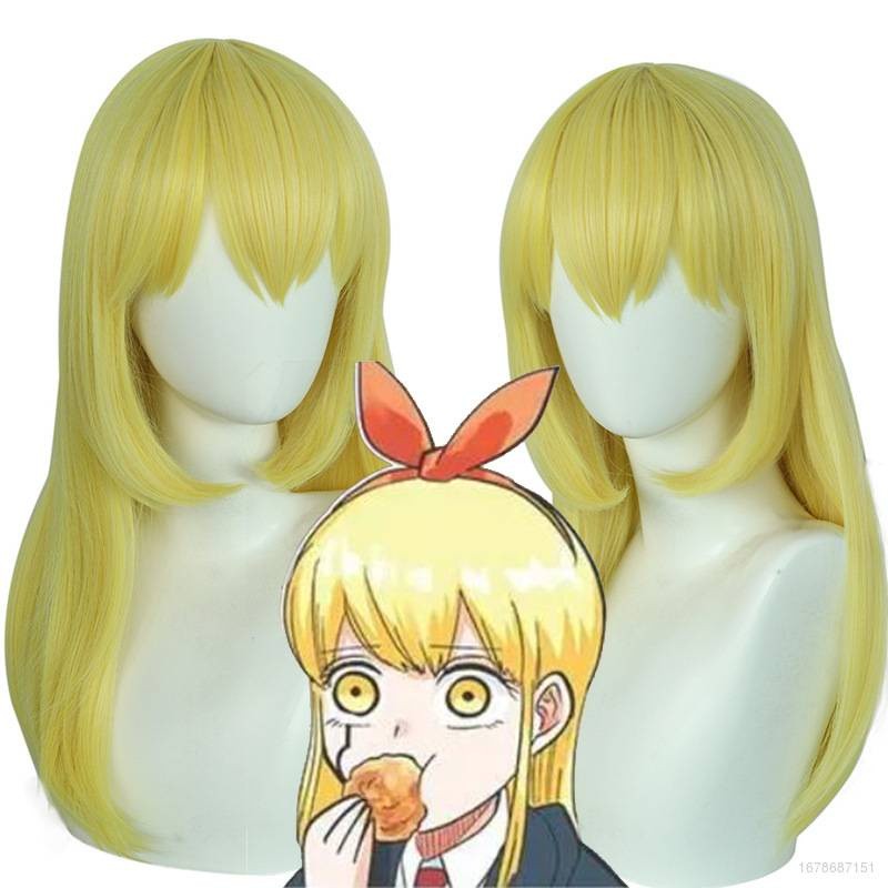 AG Mashle Magic and Muscles Lemon Irvin Cosplay Wig Long Blonde Hair