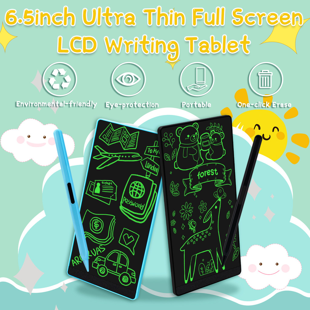 6.5 Inch Drawing Board Electronic LCD Writing Tablet Memo Full Screen