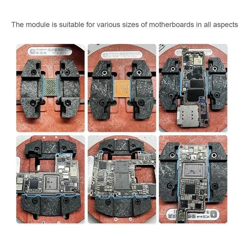 YCS-H03 Universal Mobile Phone PCB Board Circular Fixture Motherboard ...