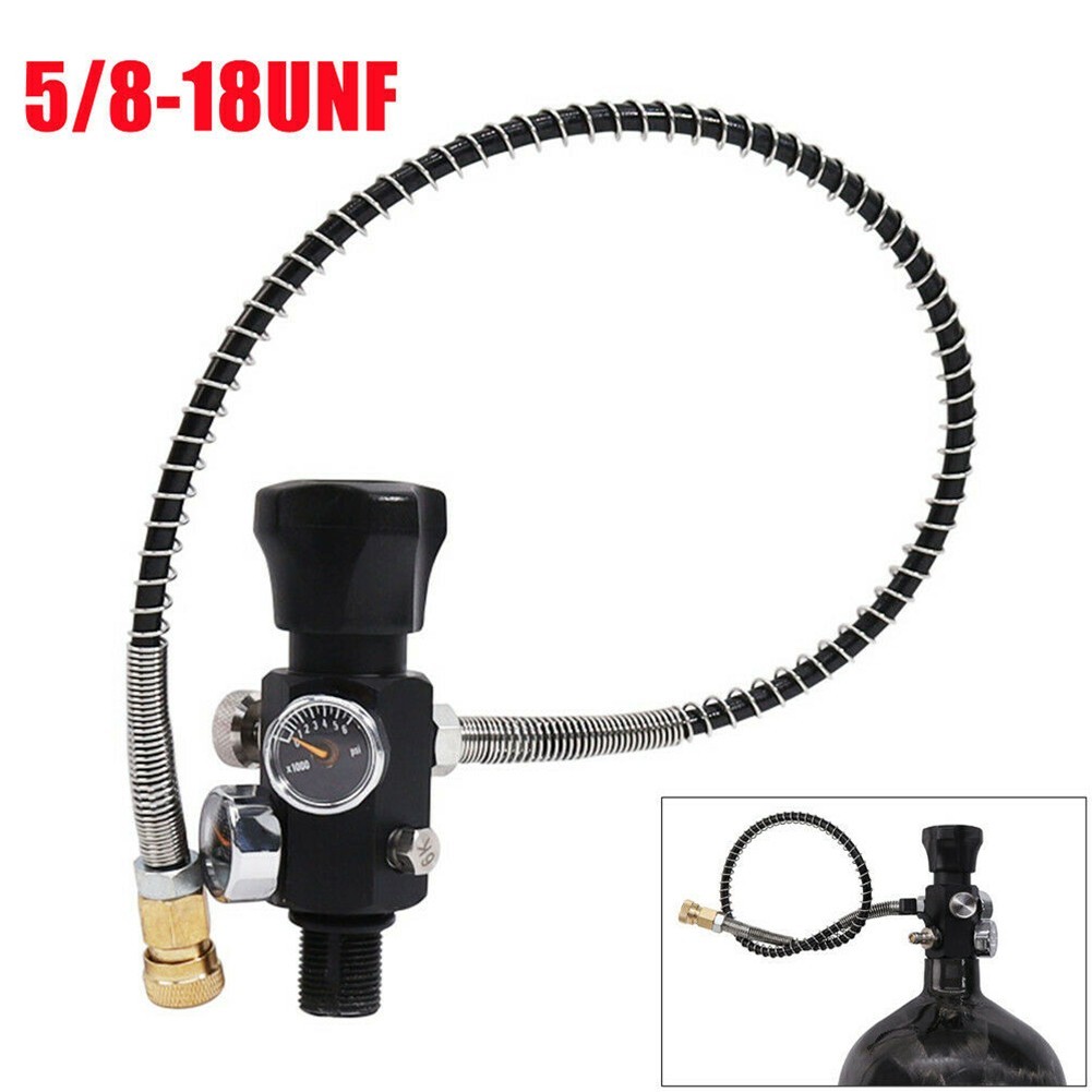 dailylife1.ph ️5/818UNF Dual Charging Valve PCP Tank Gauge Air Filling