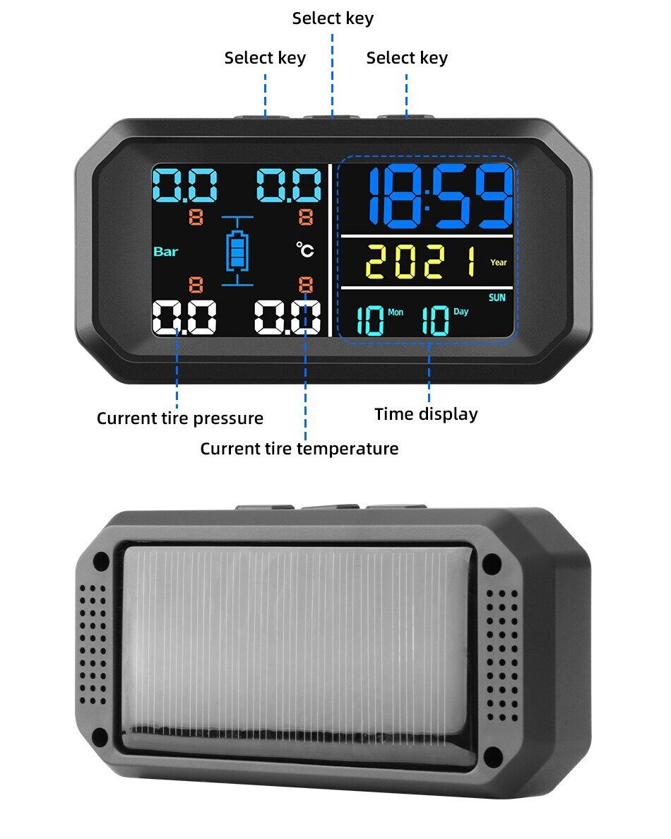 NEW Wireless 4 tire tool TPMS Car Tire Pressure Monitor System ...