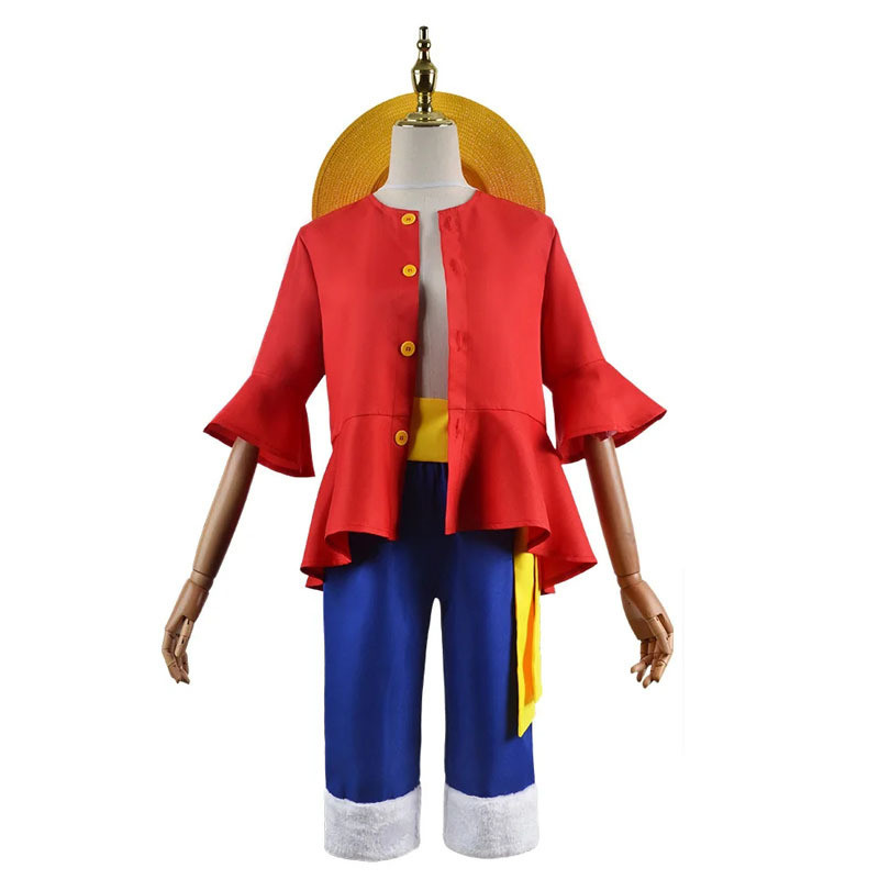 Elbaph Arc Monky D Luffy Men Gladiator Fullset Outfits Halloween Carnival Party Cosplay Costume