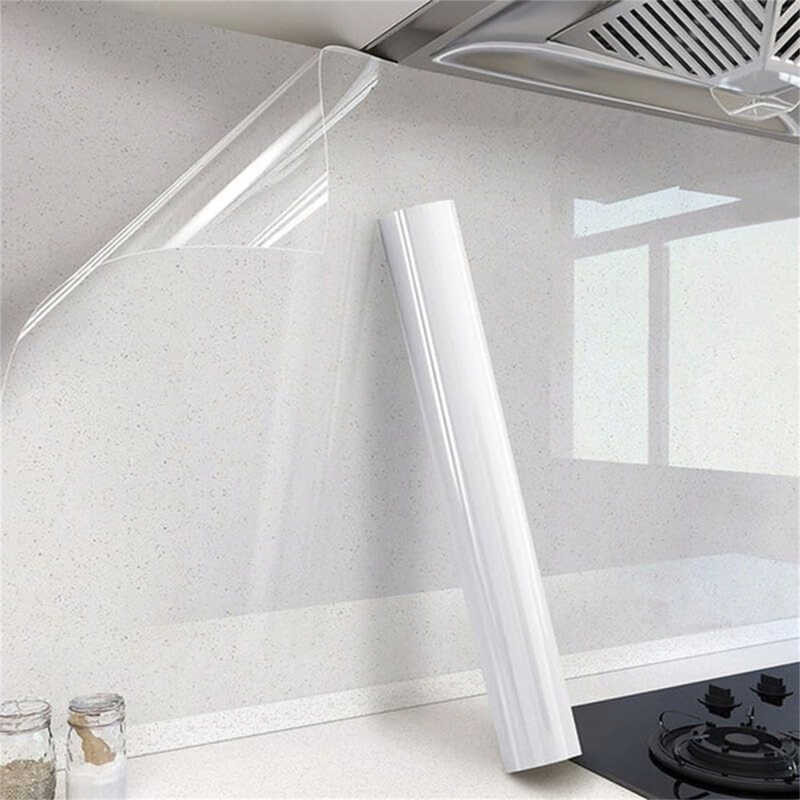 5/8M Backsplash Protector Kitchen Oil Proof Wall Sticker Self-Adhesive ...