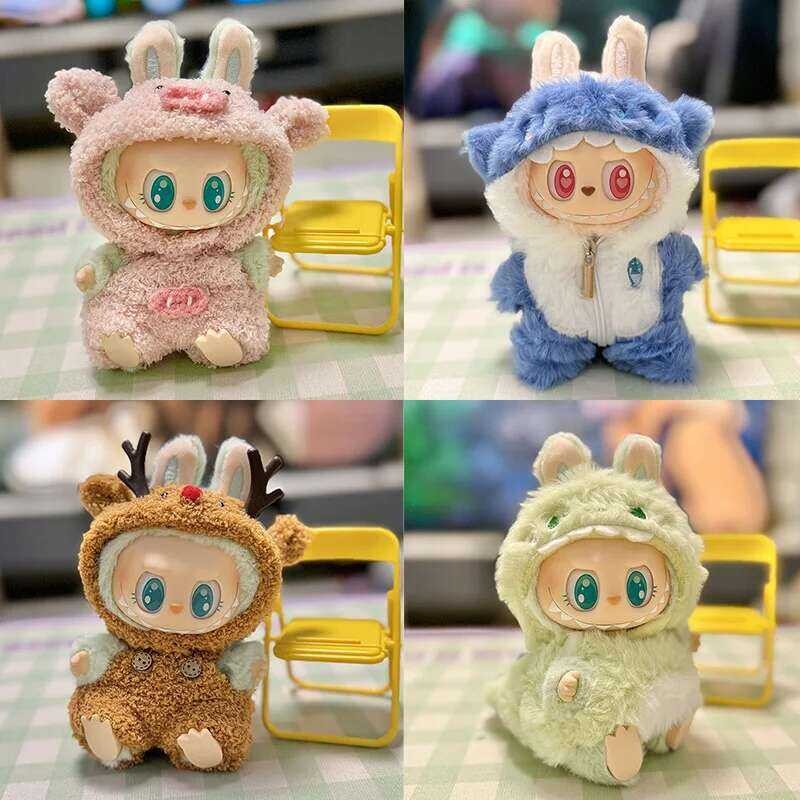 First/Second For Generation Labubu Doll Clothes Dress Up Plush Pamas ...