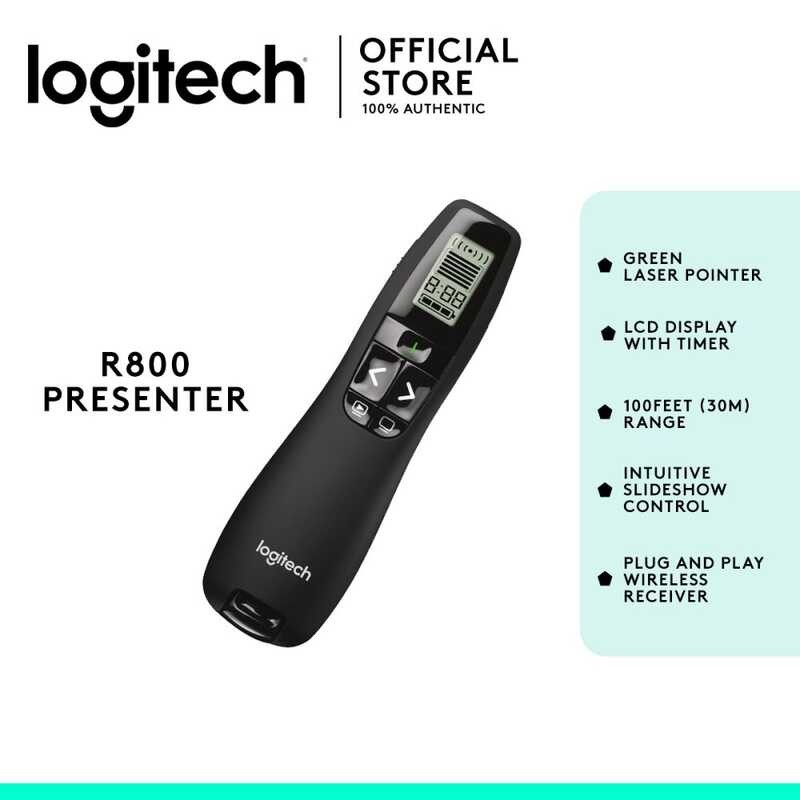 Logitech Professional Presenter R800, Wireless Presentation Clicker ...