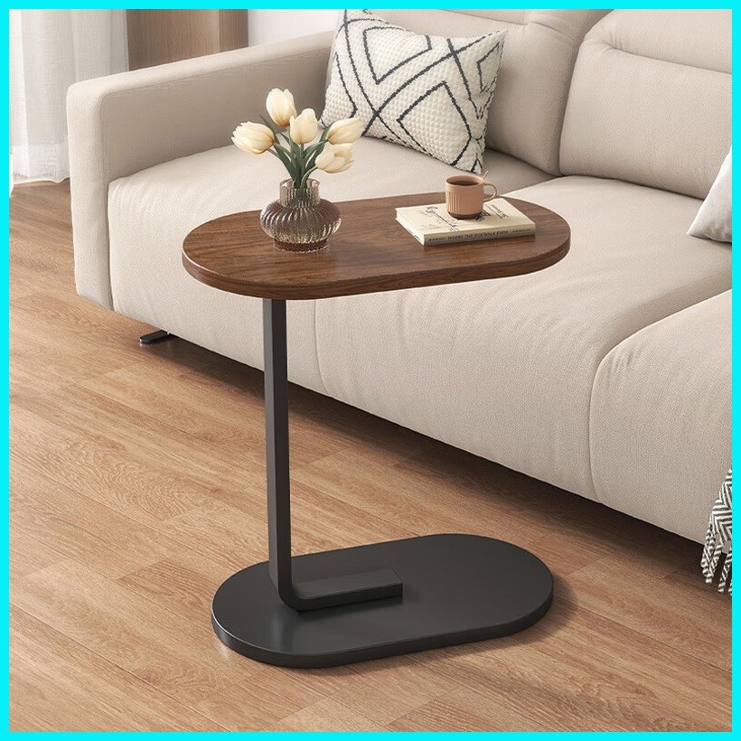 Oval Coffee Table Sofa Side Table Nordic Minimalist Wood Office Table ...