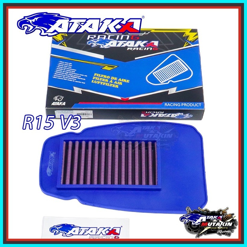 ATAKA Racing High Flow Air Filter R15 R 15 V3 XSR 155 | Shopee Philippines