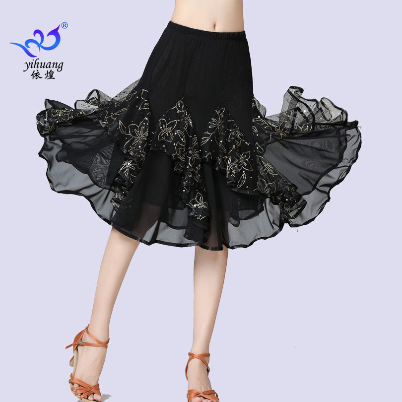 New Modern Dance Skirt, Ballroom Dance, Ballroom Dance, Waltz, Tango