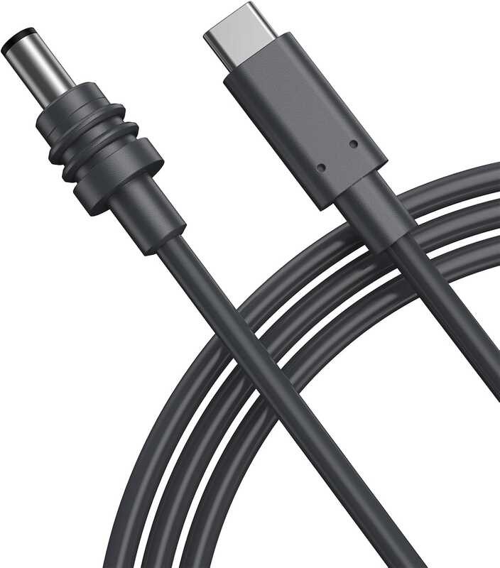 USB Cord, Type C Input to DC 20V 5A Barrel Jack Cable, Work with 100W
