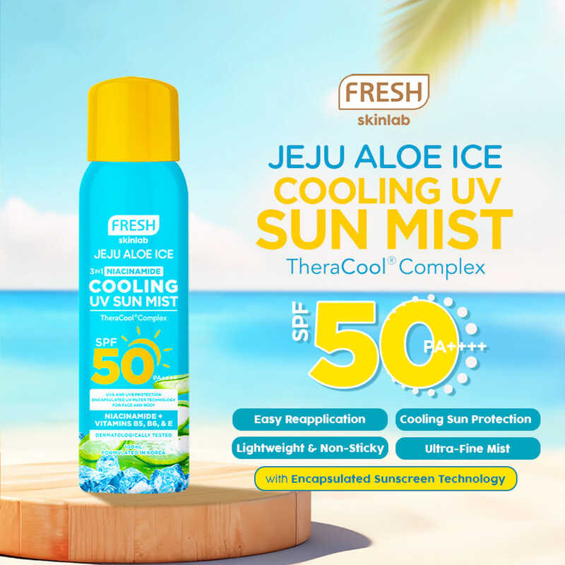 3 Fresh Skinlab In 1 Niacinamide Coog UV Sun Mist 100Ml 00Ml | Shopee ...