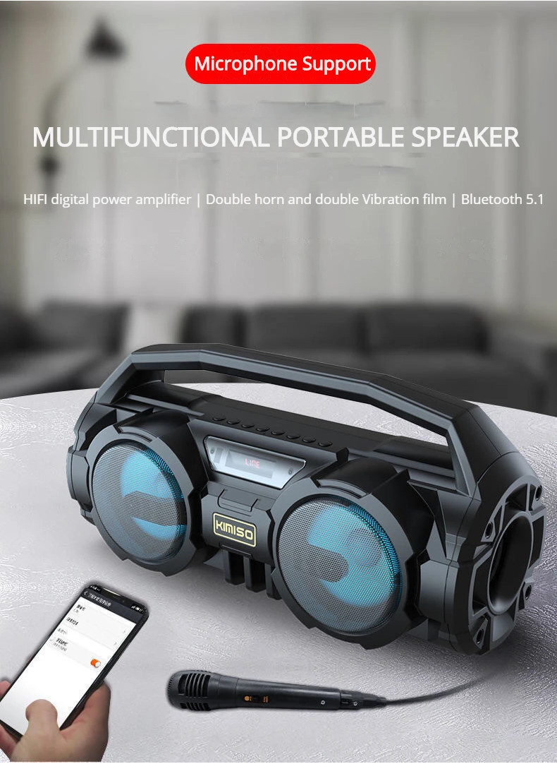 Powerful Bluetooth Speakers Hifi EQ Wireless Subwoofer Home Theater MP3