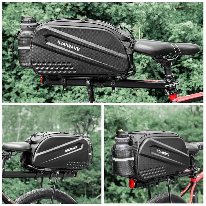 Bicycle Bag Rear Carrier Bag Rear Seat Bag Hard Shell Cycling ...