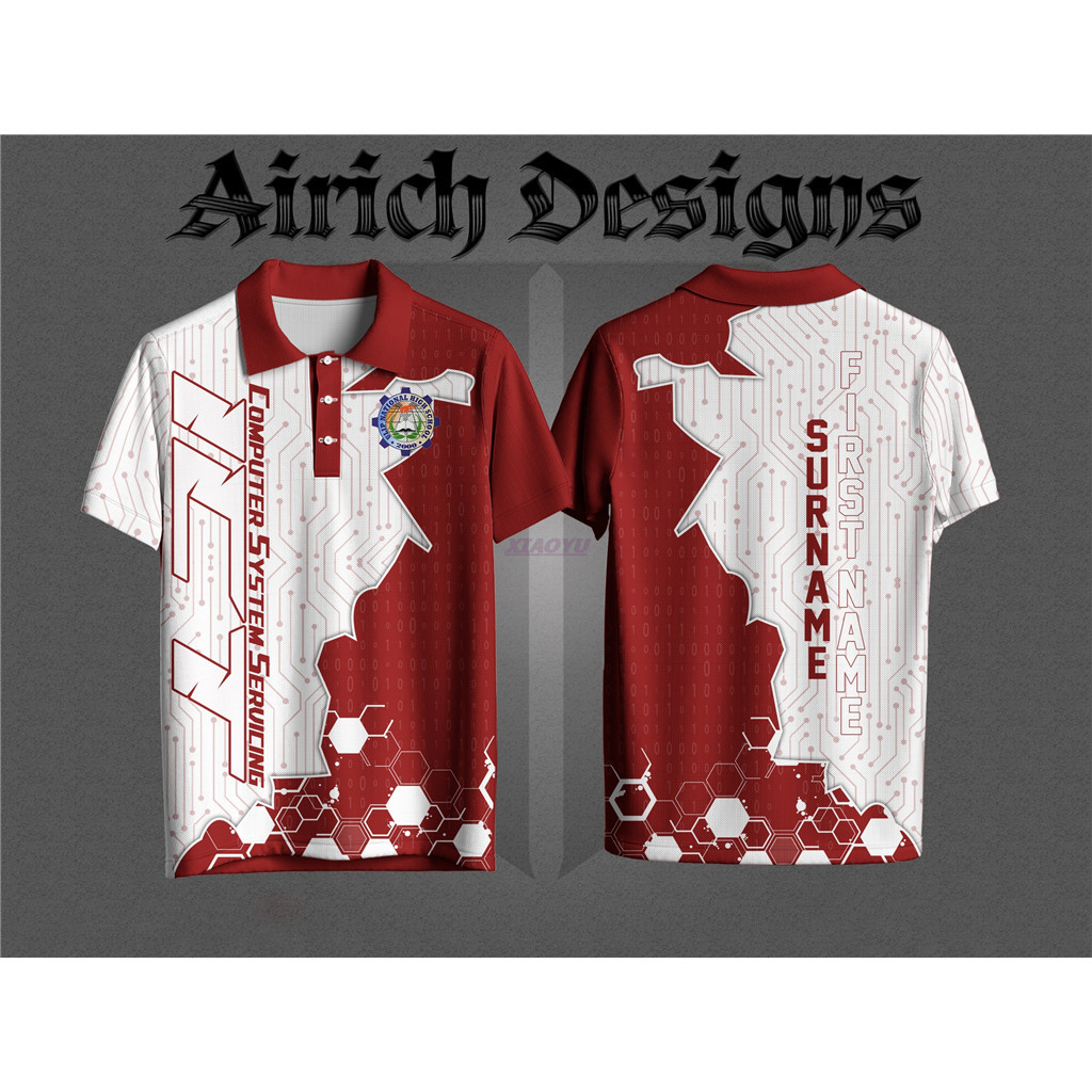 [FREE CUSTOME] SSLG Polo Shirt Summer Lapel Design Tops Full ...