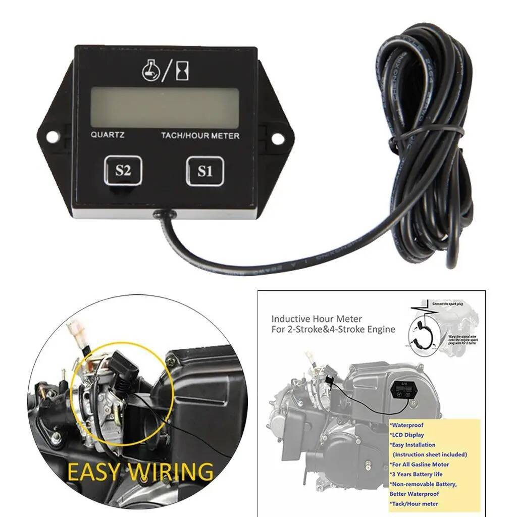 Premium Hour Meter LCD 2/ ometer Gas Engine Maintain Reminder 2/ 2/ 2 ...