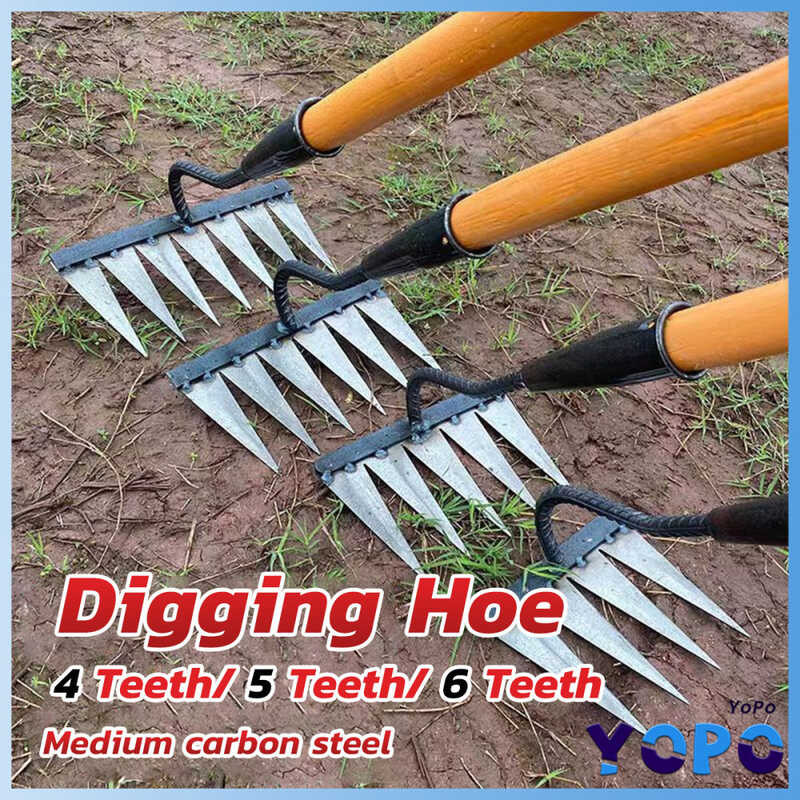 Yopo Durable Steel Hardened Handheld Weeding Tool Shovel Rake And ...
