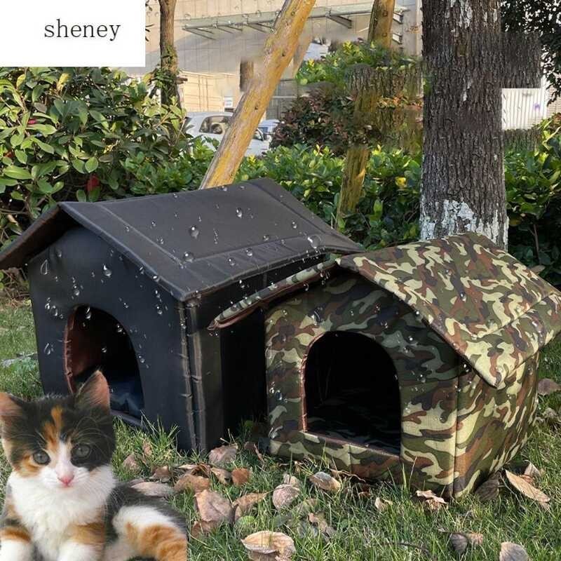SHENEY Oxford Outdoor Waterproof Warm Travel Dog Kennel Foldable Cat ...