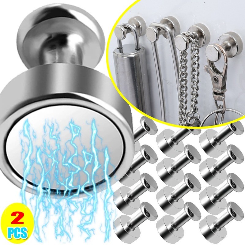 Magnetic Pushpins Hook - Multifunctional Hexagon Thumbtack - Wall ...