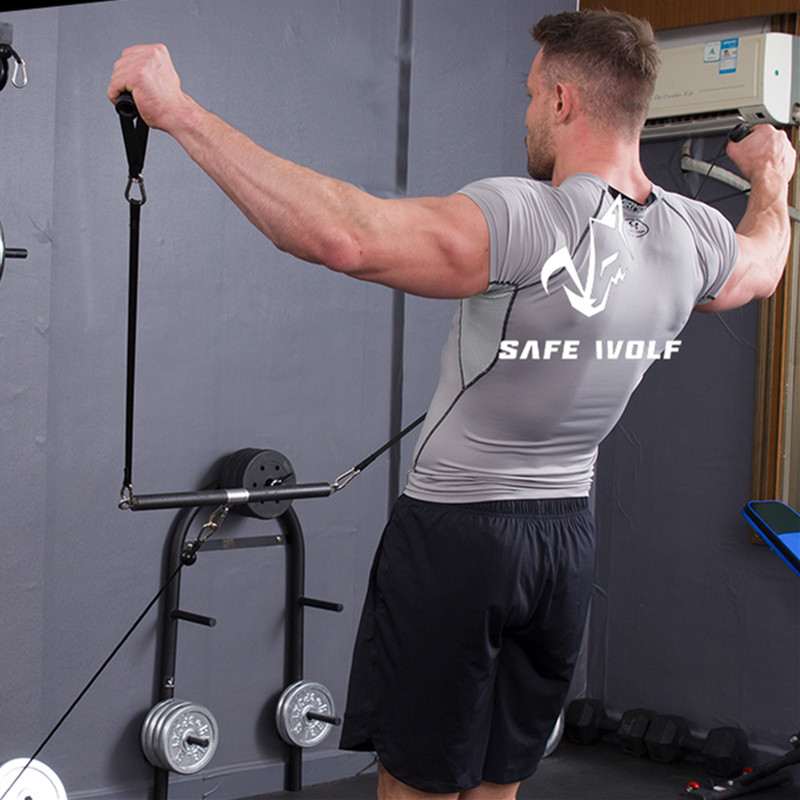 Fiess Biceps Triceps Back Blaster Rope LAT Pull Down Bar Chest Muscle